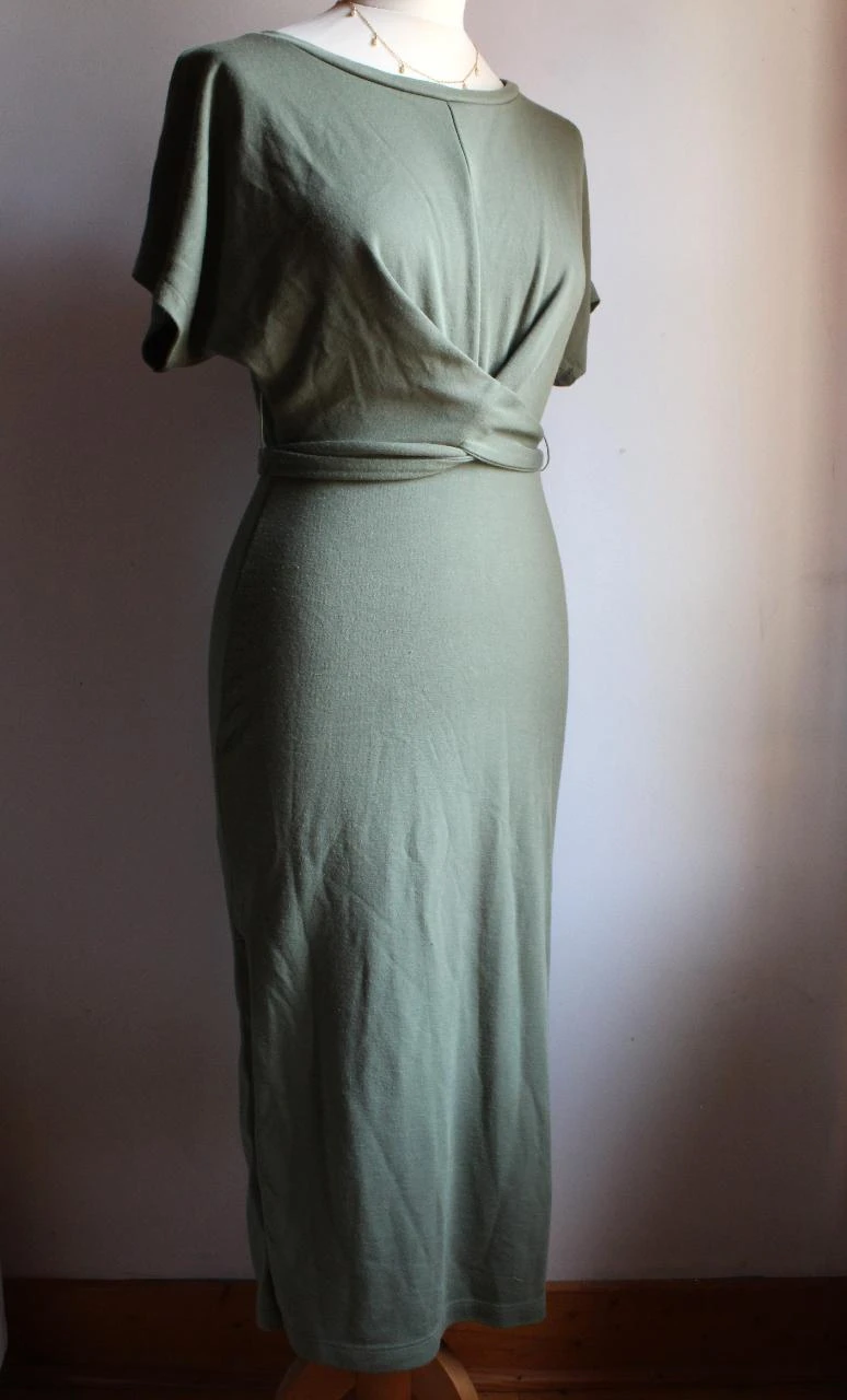 Robe longa cáqui Bershka – photo 2